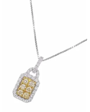 HYT Jewelry プラチナ サンシャインイエローダイヤモンド ペンダントネックレス - サムネイル2