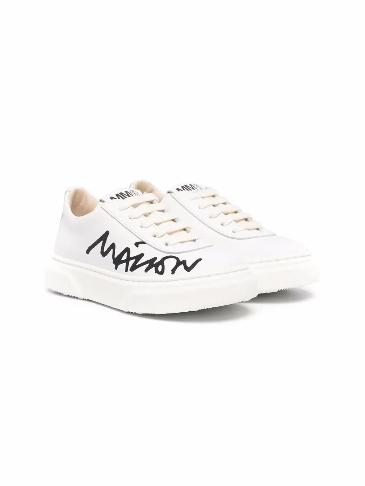 MM6 Maison Margiela Kids ロゴプリント ローカットスニーカー - 画像1