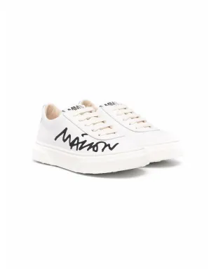 MM6 Maison Margiela Kids ロゴプリント ローカットスニーカー - サムネイル1