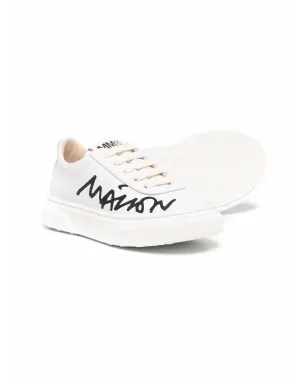 MM6 Maison Margiela Kids ロゴプリント ローカットスニーカー - サムネイル2