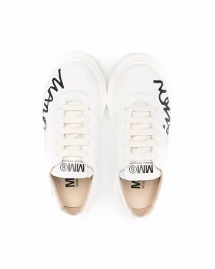MM6 Maison Margiela Kids ロゴプリント ローカットスニーカー - サムネイル3