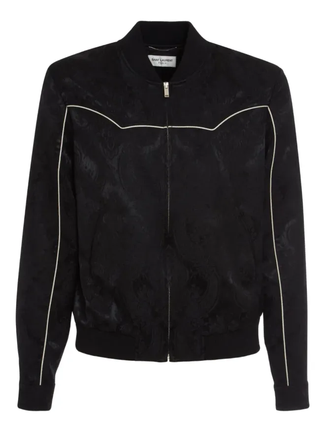 Saint Laurent Saint Laurent ペイズリープリント ボンバージャケットの商品画像
