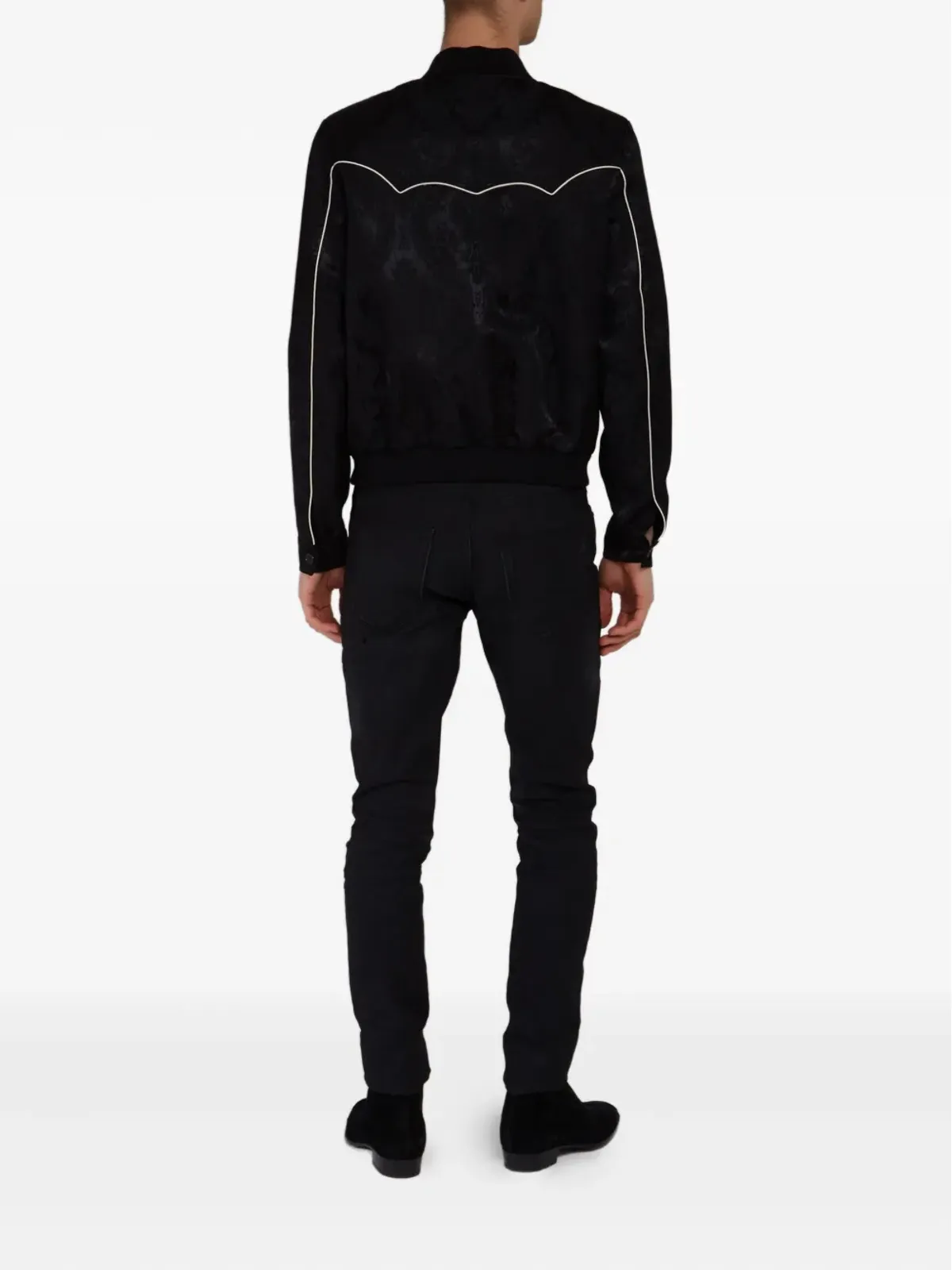 Saint Laurent ペイズリープリント ボンバージャケット - 画像3