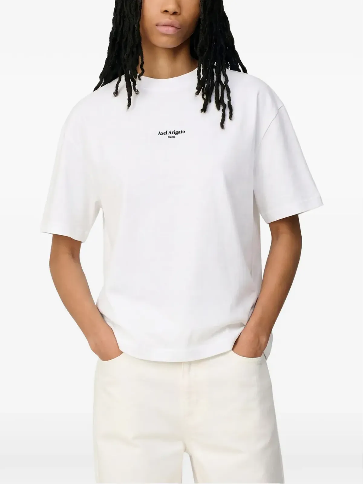 Axel Arigato ロゴプリント オーガニックコットン Tシャツ - White - 画像3