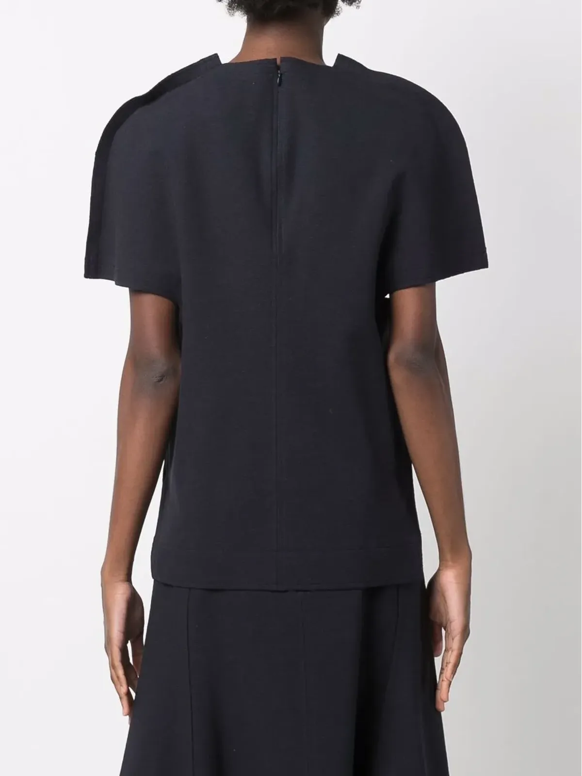 Jil Sander スカルプド・ショートスリーブ・ブラウス - 画像4