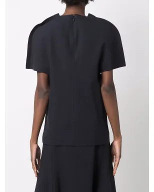 Jil Sander スカルプド・ショートスリーブ・ブラウス - サムネイル4