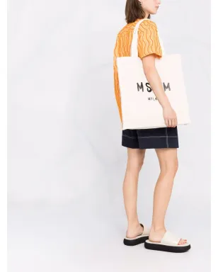 MSGM ロゴプリント トートバッグ - サムネイル2