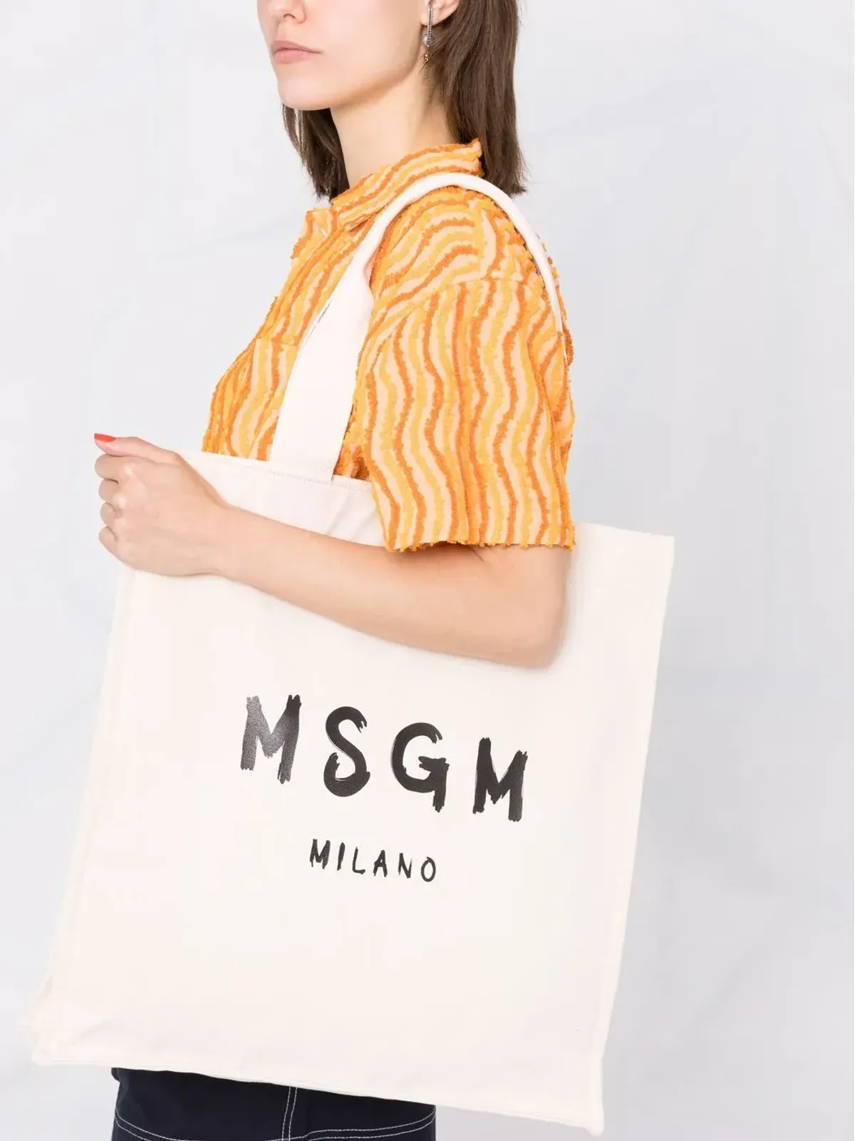 MSGM ロゴプリント トートバッグ - 画像3