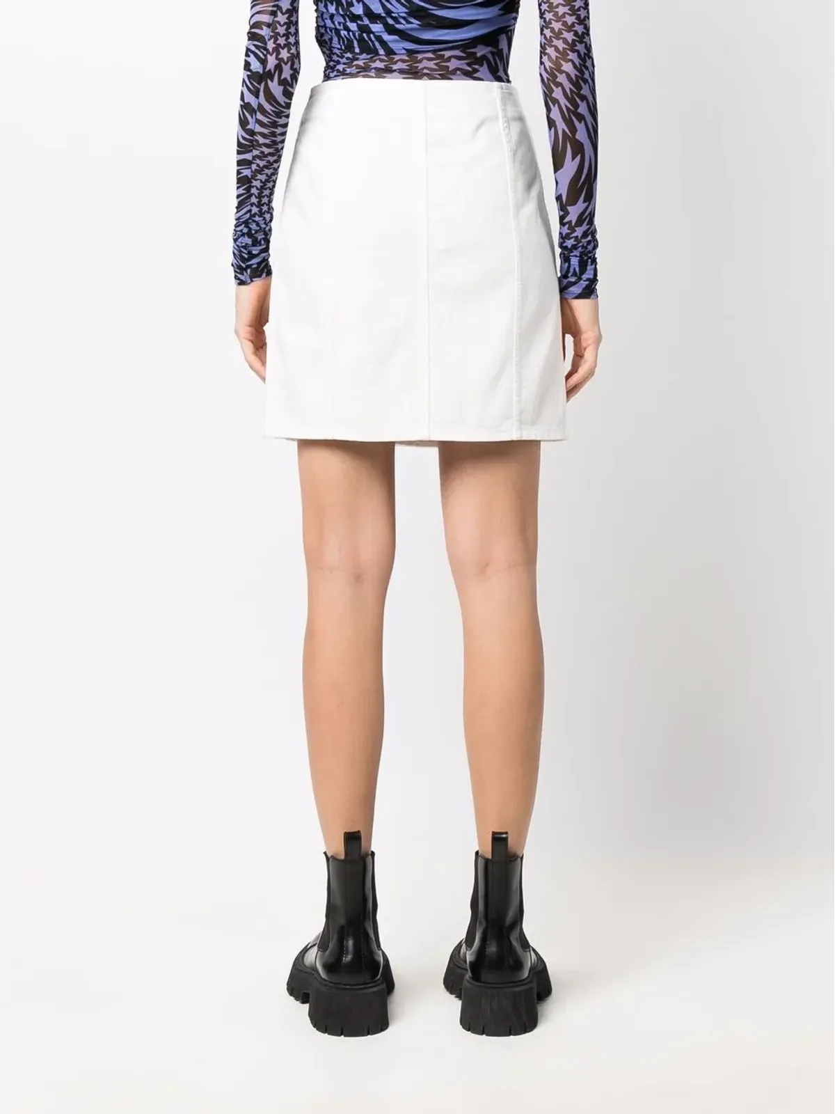 Givenchy アシンメトリックパドロックスカート - 画像4