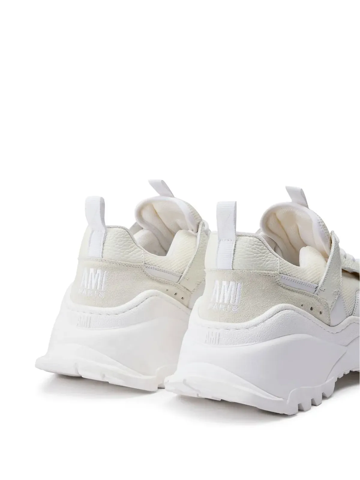 AMI Paris パネルド ロー・トップスニーカー - White - 画像3