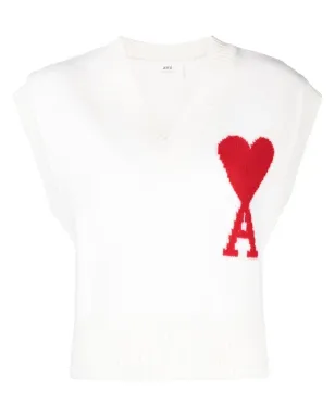 AMI Paris Ami de Coeur ニットベスト - サムネイル1