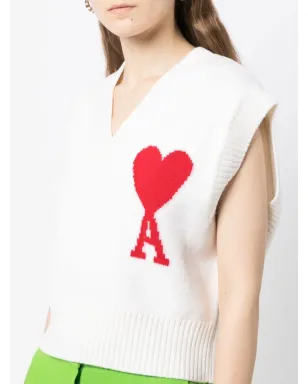 AMI Paris Ami de Coeur ニットベスト - サムネイル5