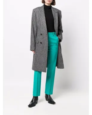 AMI Paris 千鳥格子柄 ダブルブレストコート - Grey - サムネイル3