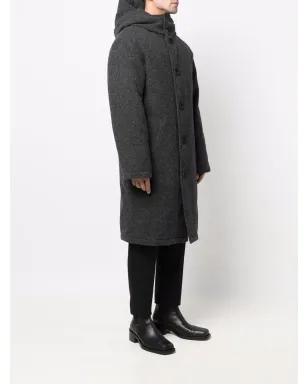 AMI Paris シングルブレストウールコート - サムネイル3