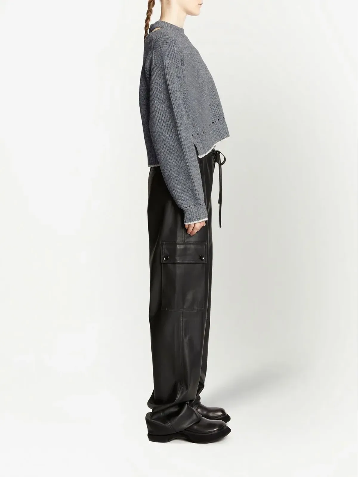 Proenza Schouler White Label キャッシュフィール カットアウトディテール ジャンパー - 画像3