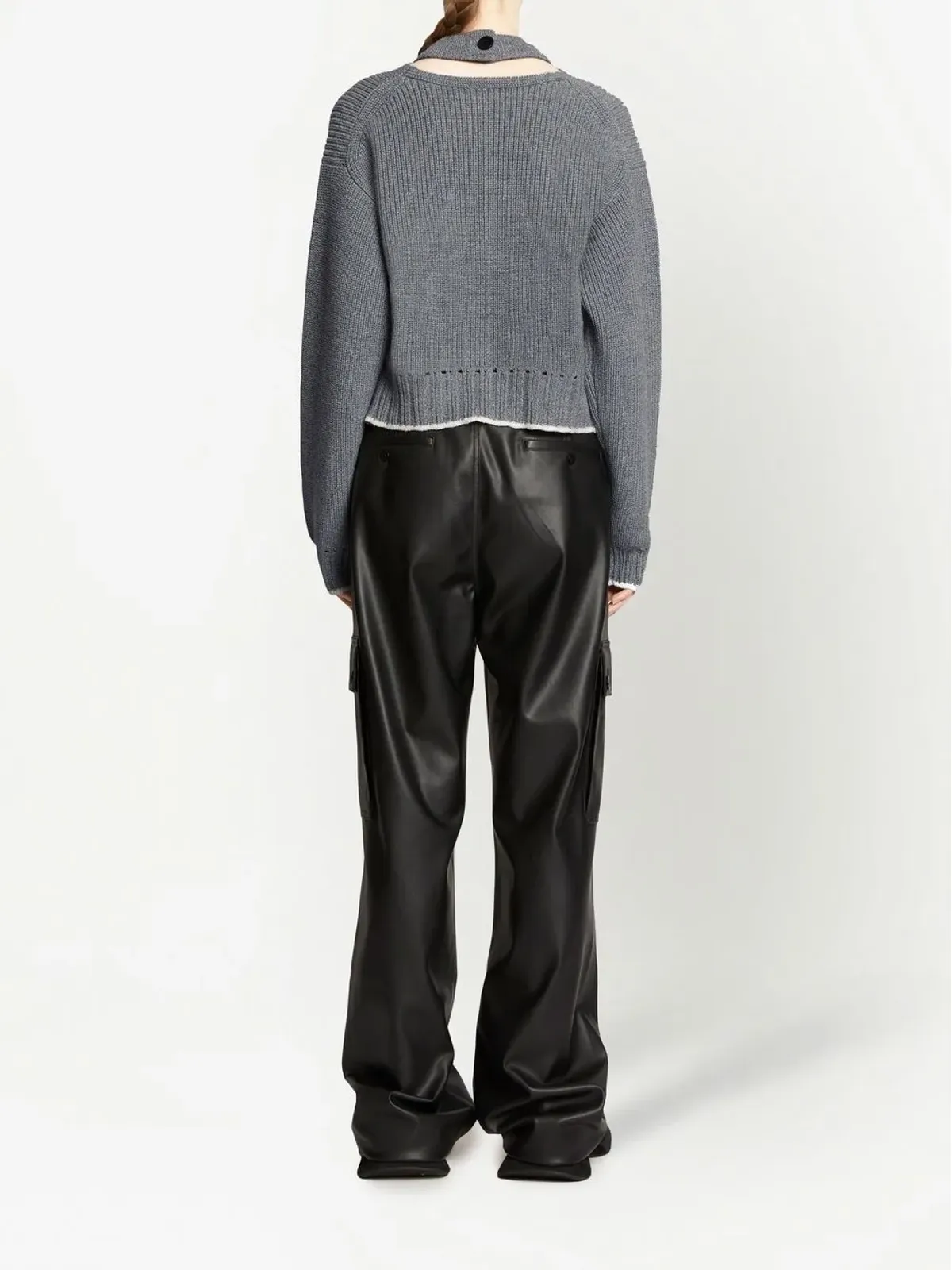 Proenza Schouler White Label キャッシュフィール カットアウトディテール ジャンパー - 画像4