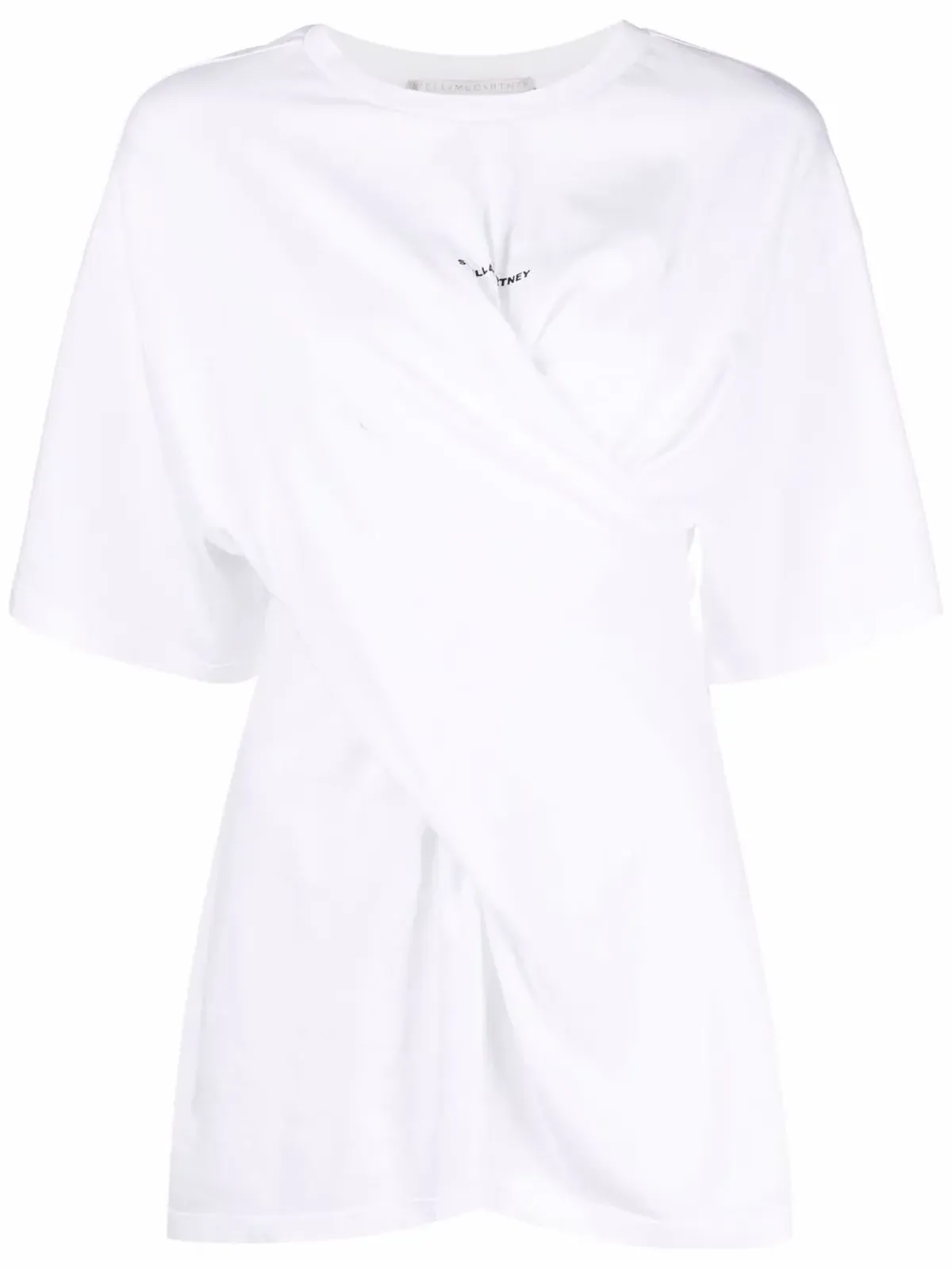 Stella McCartney ツイスト ロゴ プリント Tシャツ - 画像1