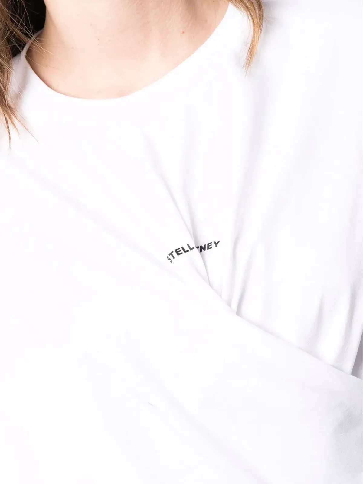 Stella McCartney ツイスト ロゴ プリント Tシャツ - 画像5
