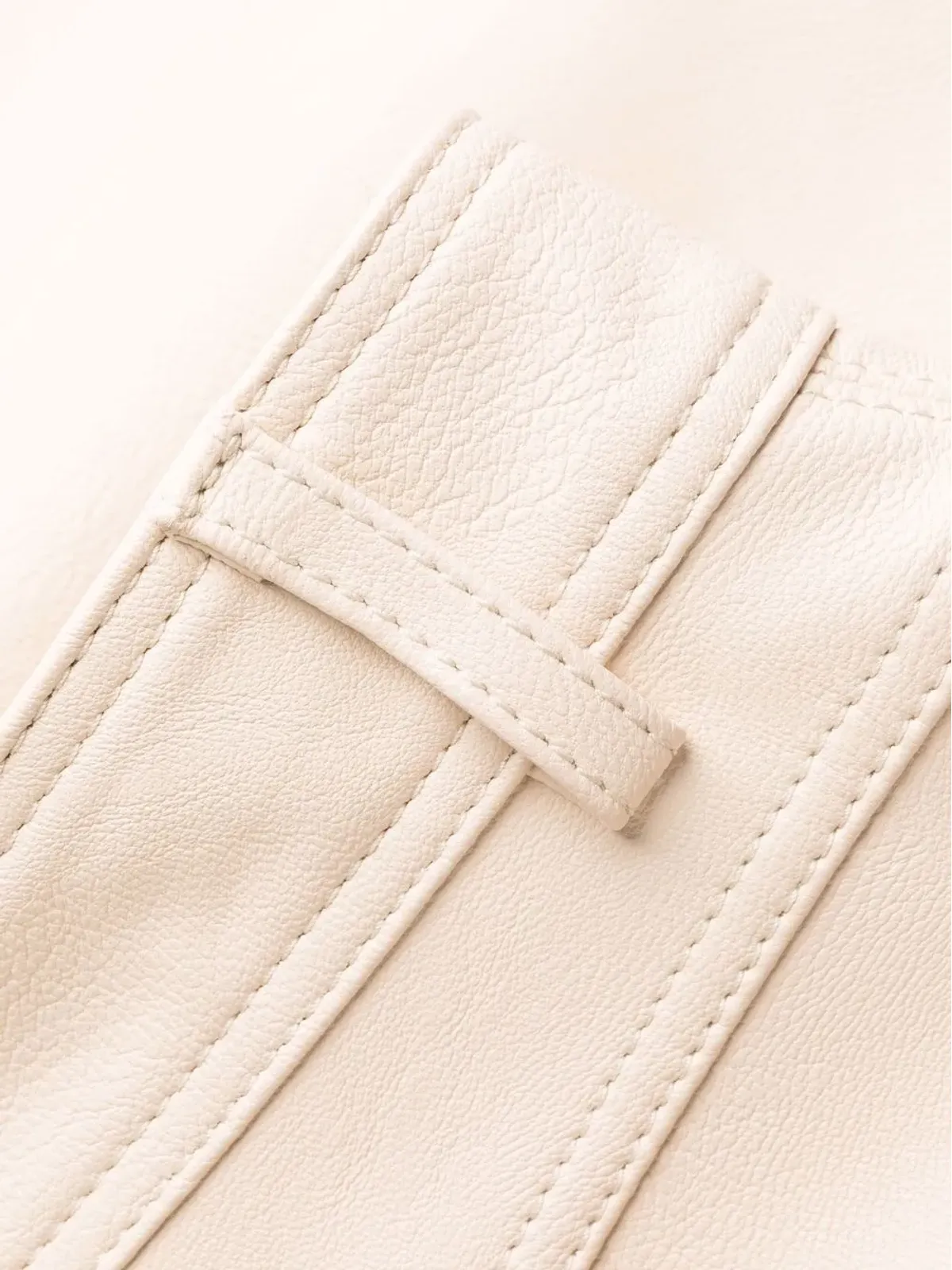 Stella McCartney ストレートレッグ フェイクレザー トラウザーズ - 画像5