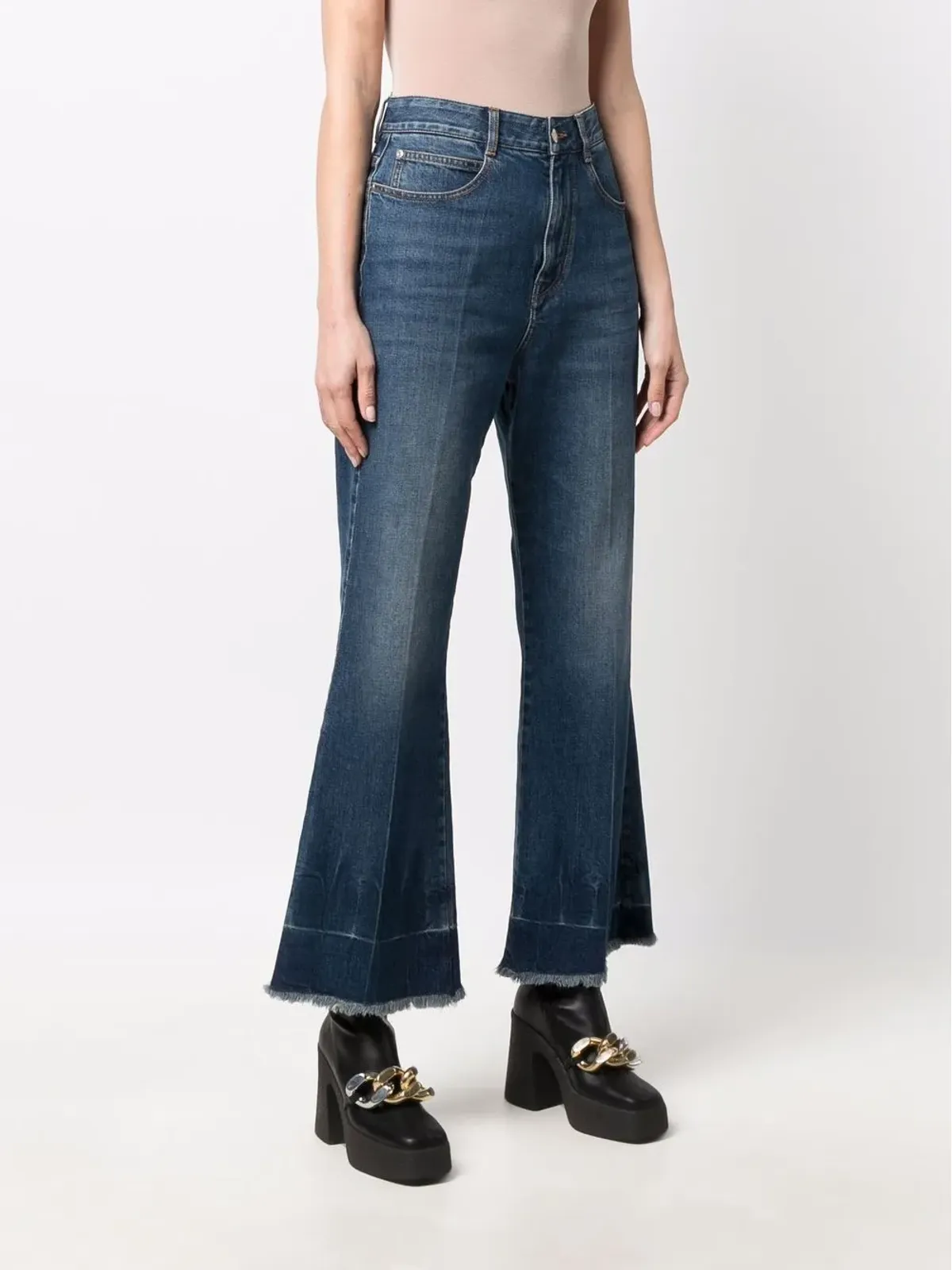 Stella McCartney 90年代クロップドフレアジーンズ - 画像3
