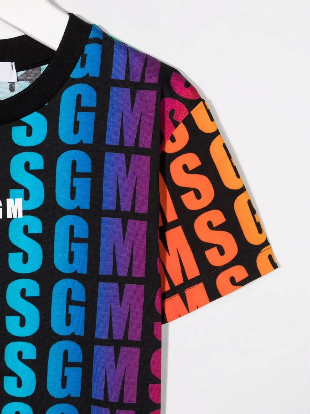 MSGM Kids 全体ロゴプリントTシャツ - 画像3