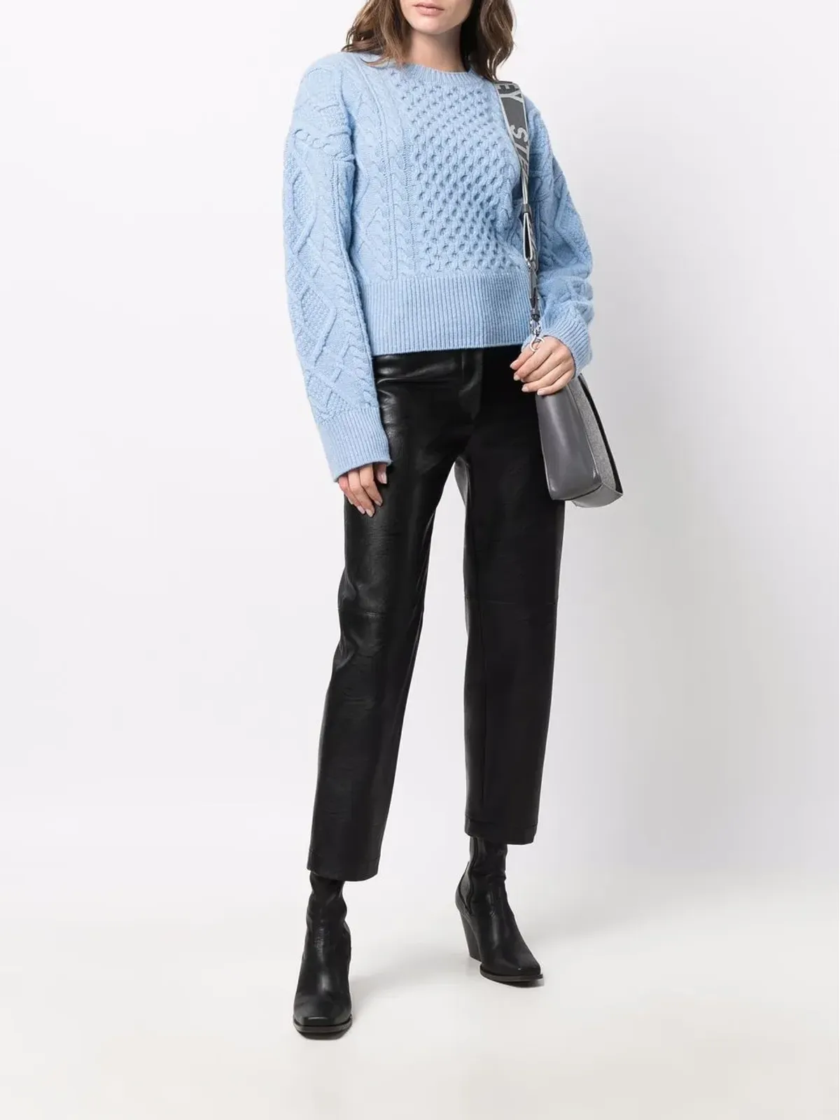 Stella McCartney アランニット クロップドジャンパー - 画像2
