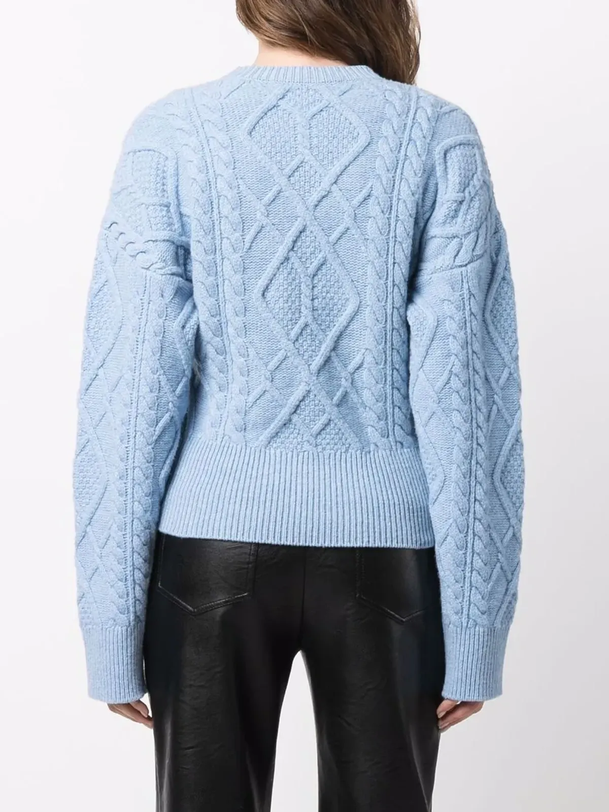 Stella McCartney アランニット クロップドジャンパー - 画像4