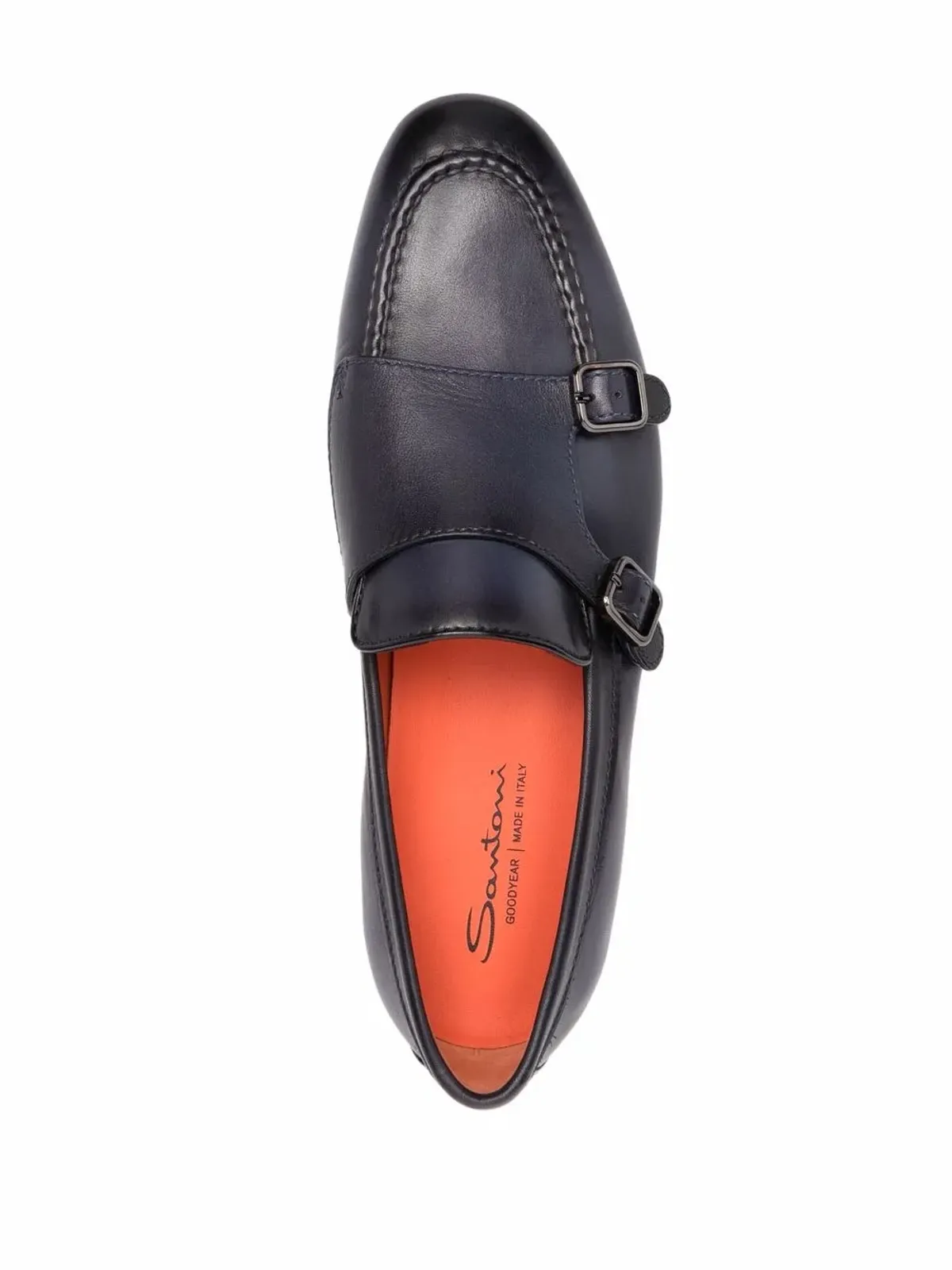 Santoni サイドバックル付きモンクシューズ - 画像4