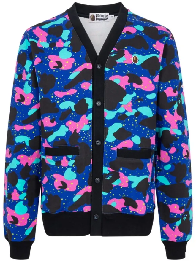 A BATHING APE® A BATHING APE® スウェットVネックカーディガンの商品画像