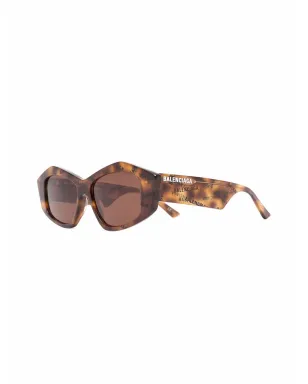 Balenciaga Eyewear 着色長方形フレームのサングラス - サムネイル2