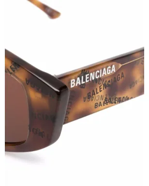 Balenciaga Eyewear 着色長方形フレームのサングラス - サムネイル3