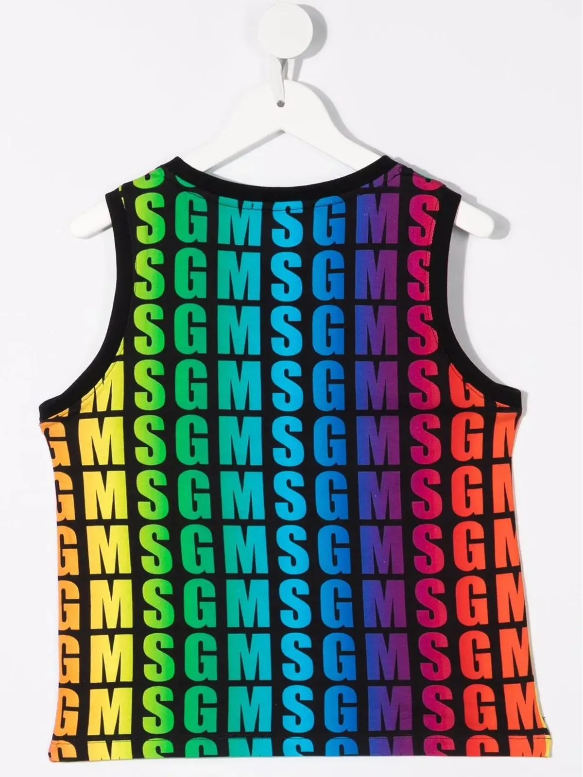 MSGM Kids ロゴプリント ノースリーブトップ - 画像2
