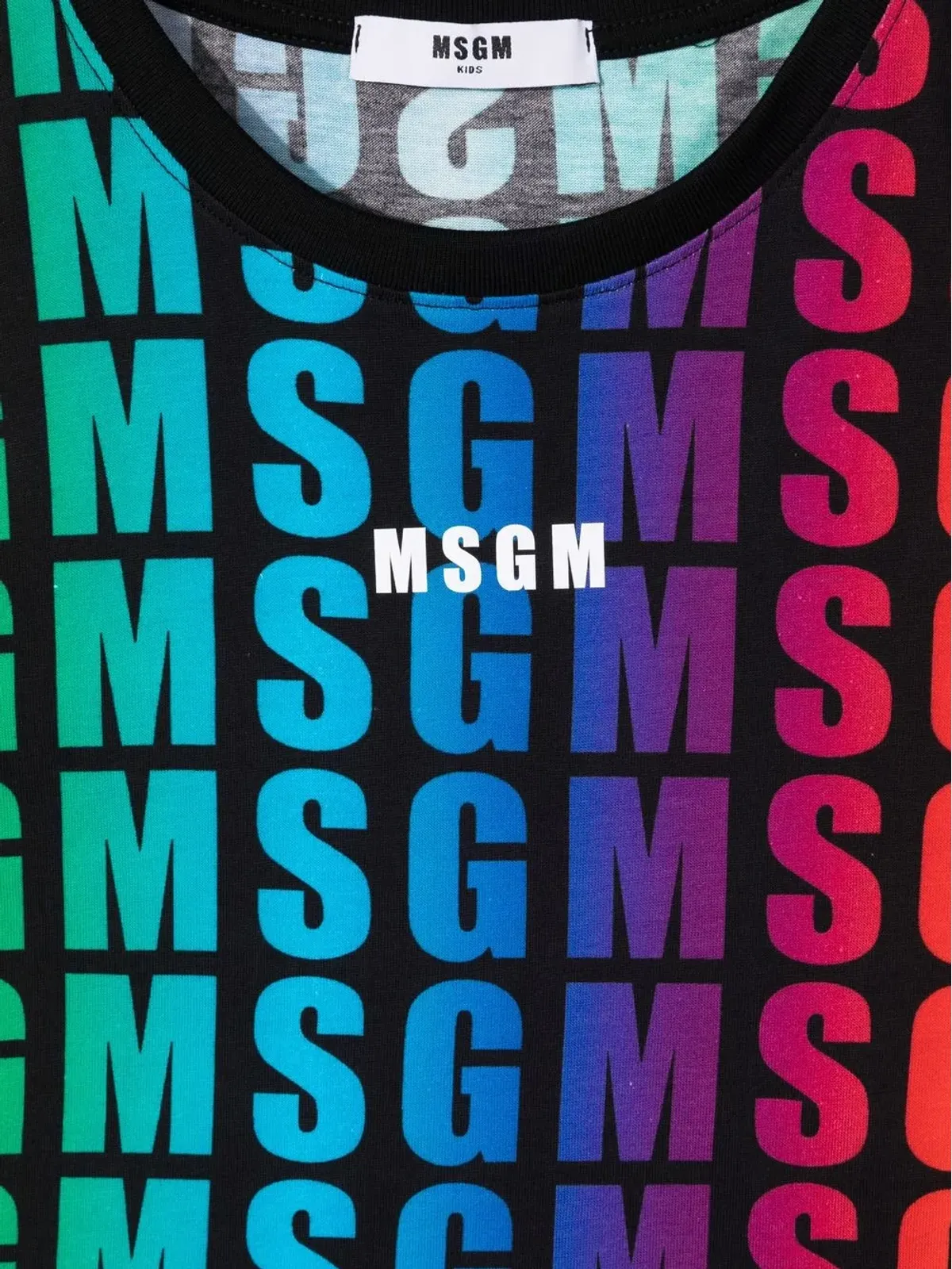 MSGM Kids ロゴプリント ノースリーブトップ - 画像3