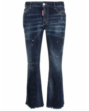 DSQUARED2 クロップドフレアジーンズ ブルー - サムネイル1