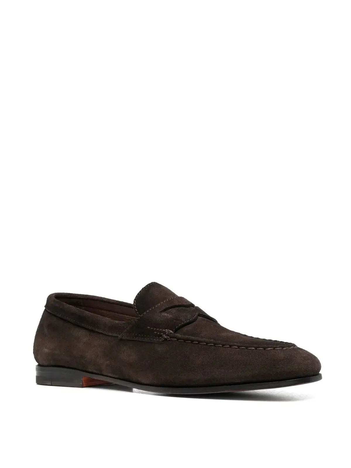 Santoni ドアスエード ローファー - 画像2