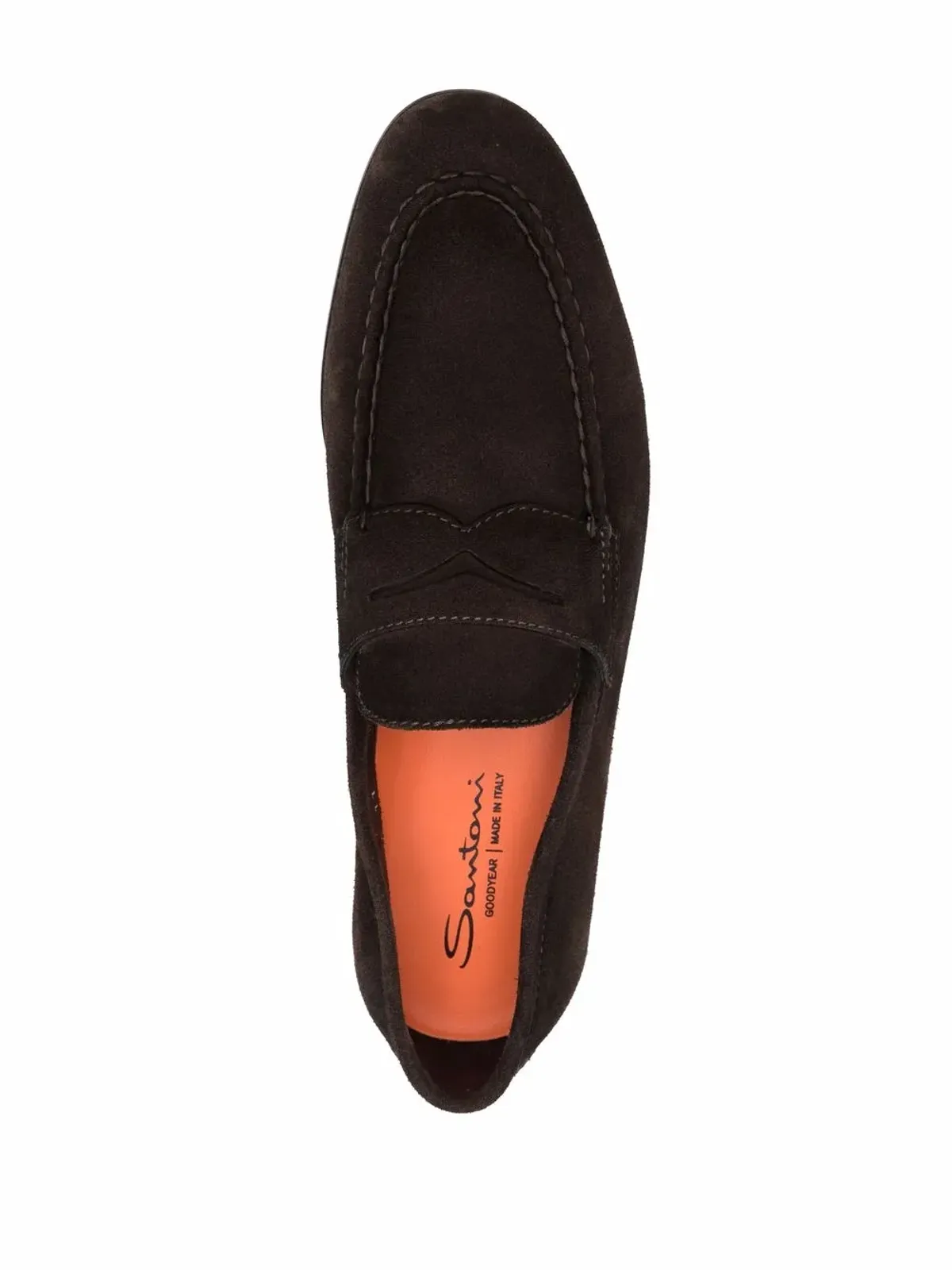Santoni ドアスエード ローファー - 画像4