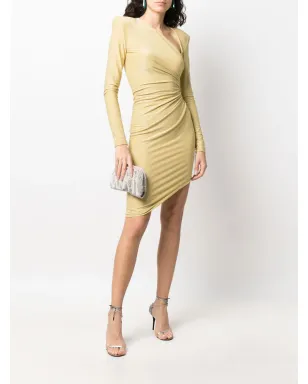Alexandre Vauthier メタリック光沢のアシンメトリーフィットドレス - サムネイル2