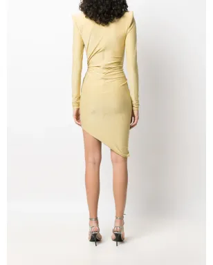 Alexandre Vauthier メタリック光沢のアシンメトリーフィットドレス - サムネイル4