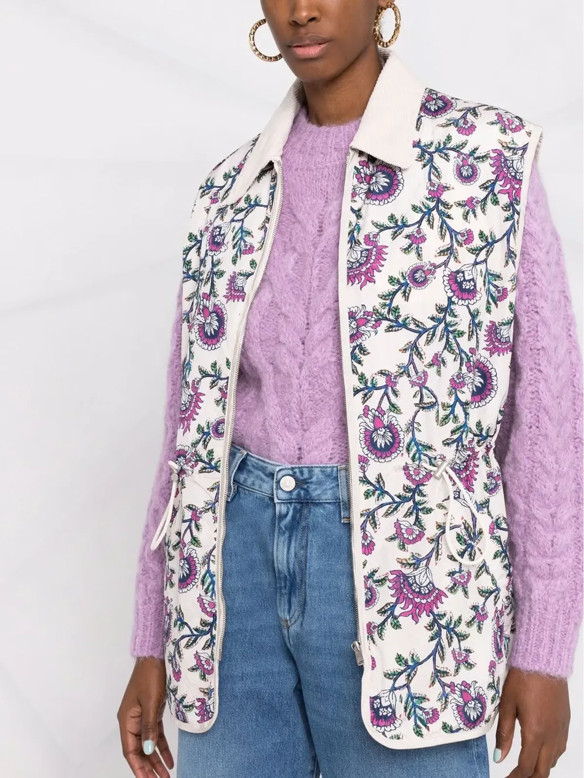 ISABEL MARANT 花柄プリント ジレ - 画像5