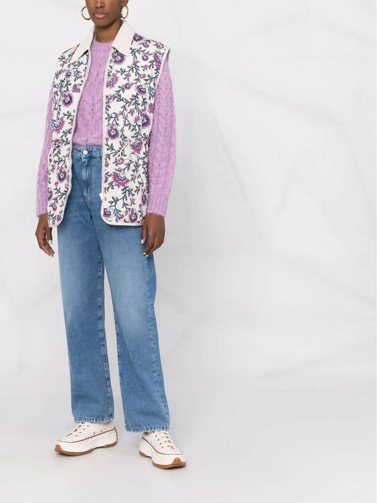 ISABEL MARANT 花柄プリント ジレ - 画像2