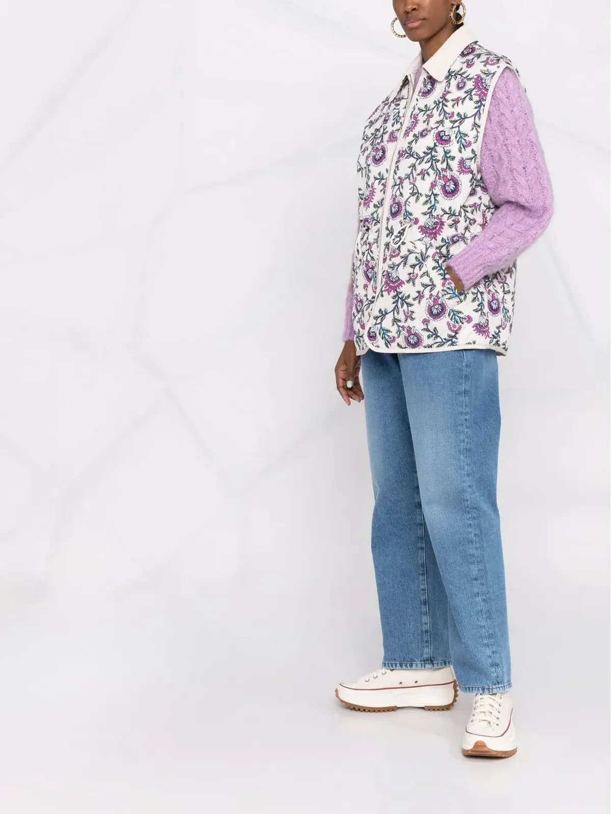 ISABEL MARANT 花柄プリント ジレ - 画像4