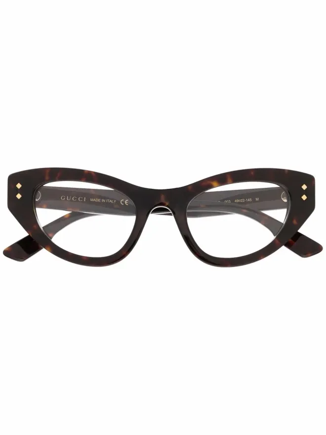 Gucci Eyewear Gucci Eyewear キャットアイフレーム眼鏡（ブラウン）の商品画像