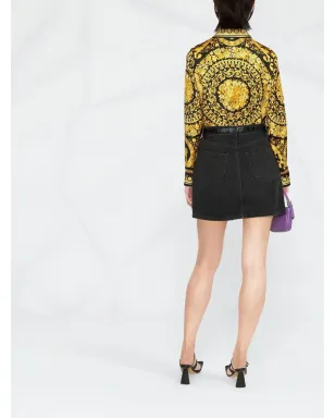 Versace バロッコ シルクシャツ - サムネイル4