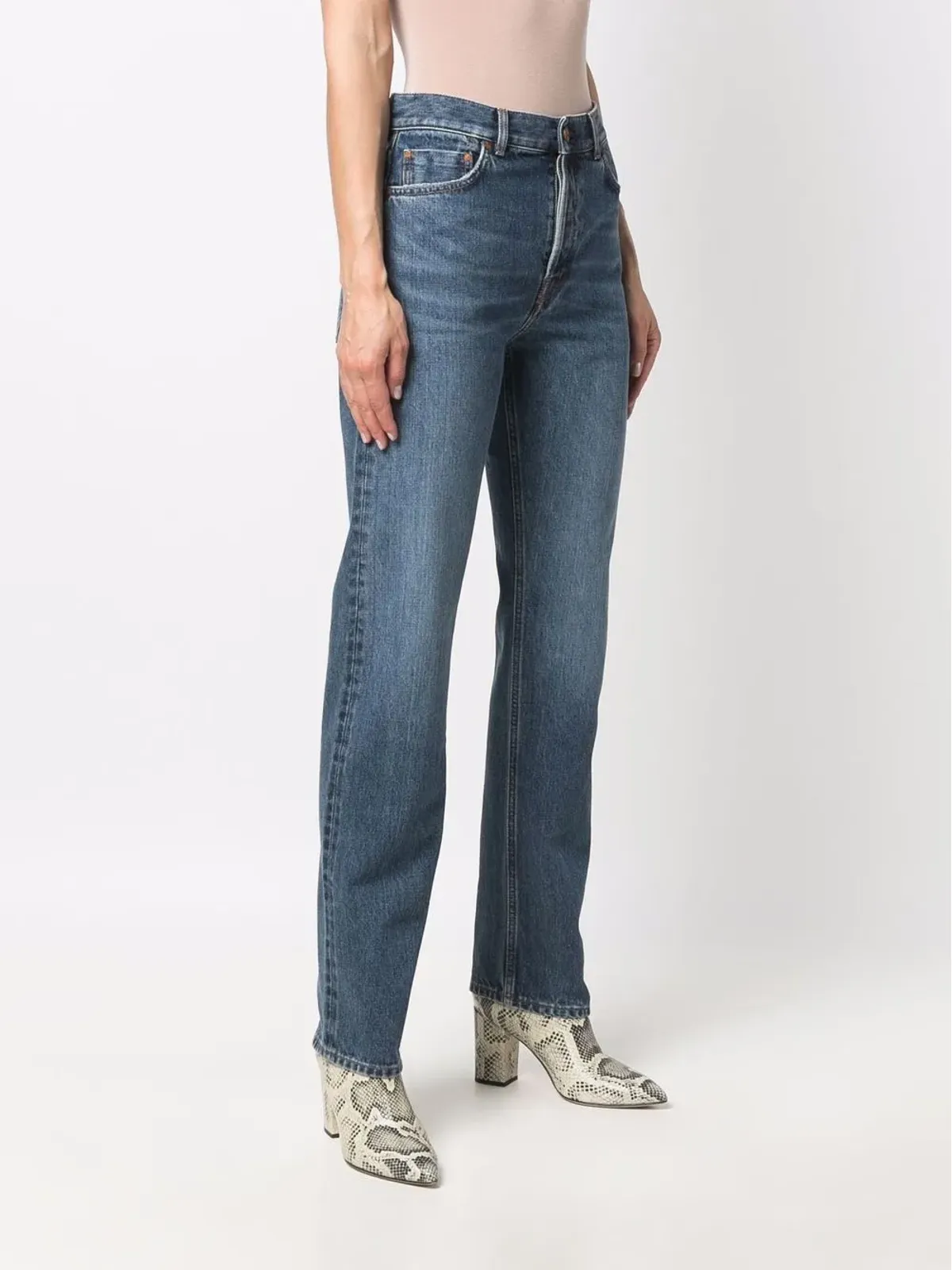 Chloé スリムカットデニムジーンズ ブルー - 画像3
