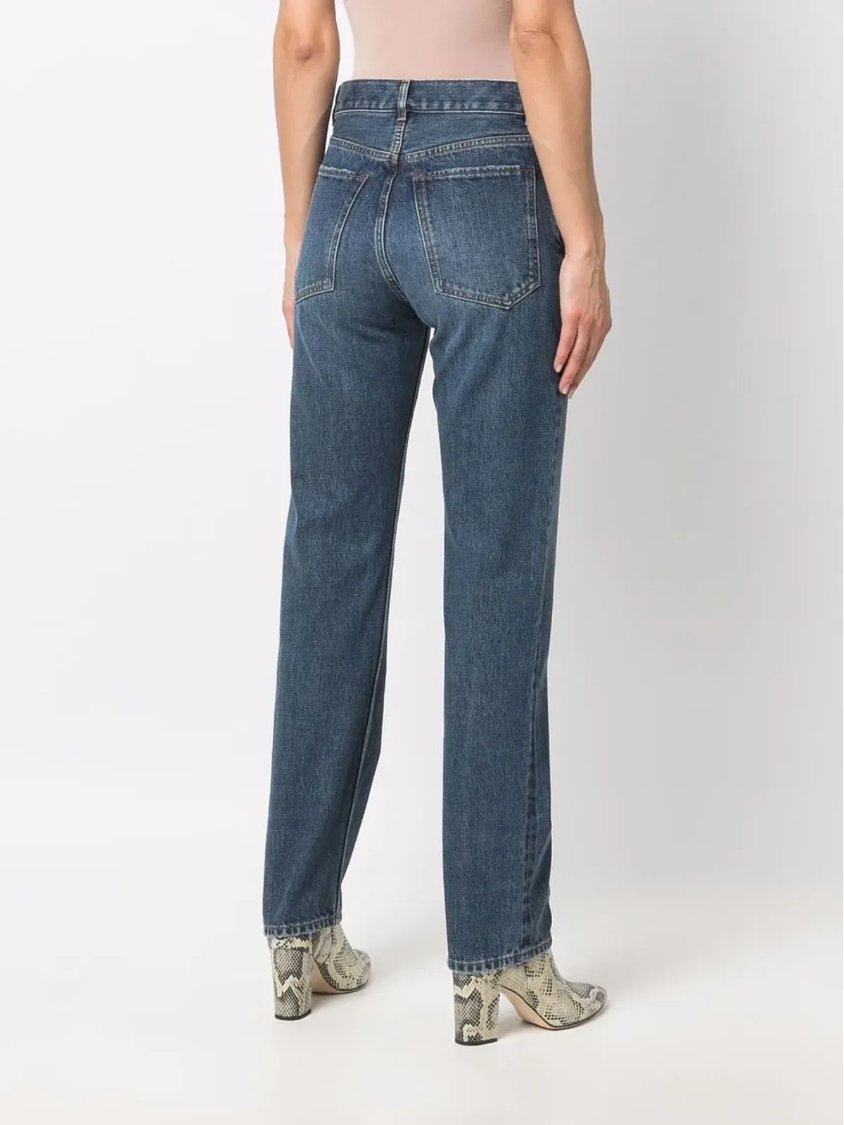 Chloé スリムカットデニムジーンズ ブルー - 画像4