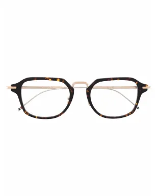Thom Browne Eyewear べっ甲柄スクエアフレーム眼鏡 - サムネイル1