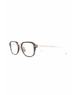 Thom Browne Eyewear べっ甲柄スクエアフレーム眼鏡 - サムネイル2