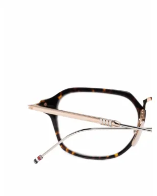 Thom Browne Eyewear べっ甲柄スクエアフレーム眼鏡 - サムネイル3