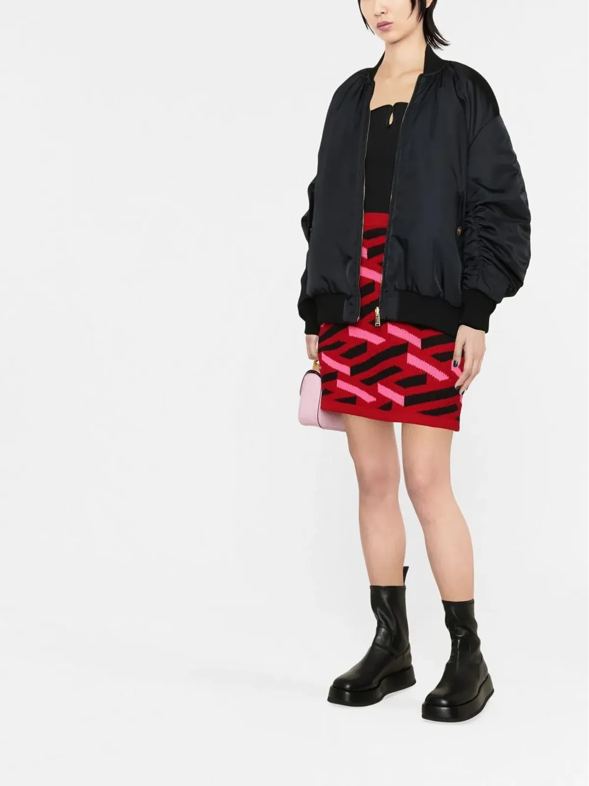 Versace Ventagliプリント リバーシブル ダウンジャケット - 画像2