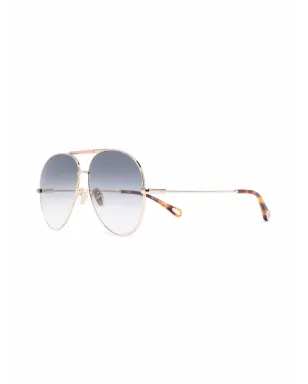 Chloé Eyewear グラデーション パイロットサングラス - サムネイル2